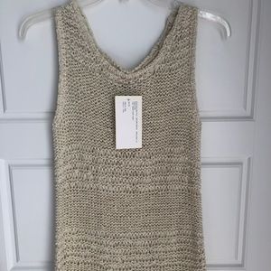 KENSIE Cream Knit Top Size Small